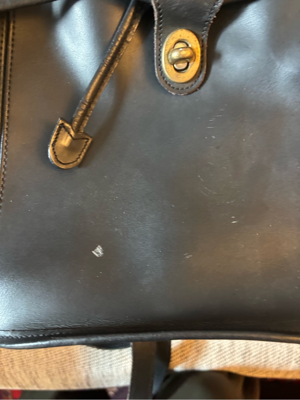 COACH Black Leather Backpack - Picture 6 of 10